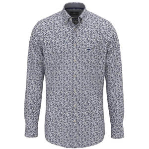 Fynch-Hatton Hatton Blue Floral Print Shirt